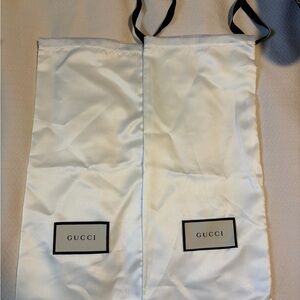 Gucci White and Black Dust Bags